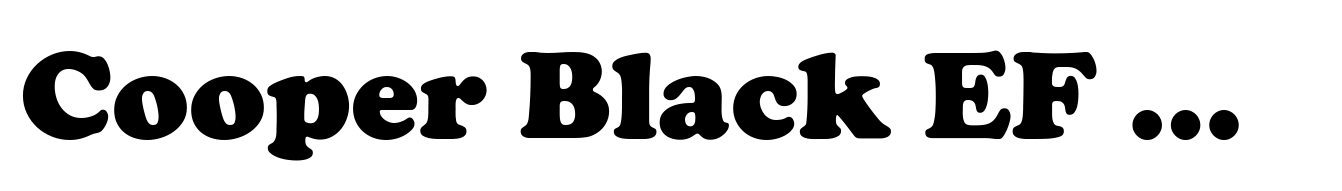 Cooper Black EF Bold